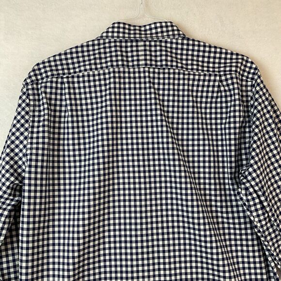 J Crew Ludlow Shirt Mens XL Blue White Check Long Sleeves Cotton 120’s 2 Ply - Picture 6 of 13